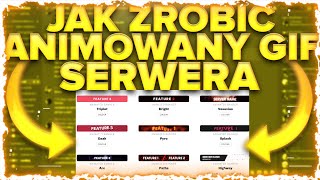 Jak zrobic customowy gif swojego serwera discord [upl. by Medeah367]