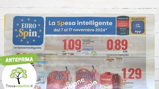 VOLANTINO EUROSPIN dal 7 al 17 novembre 2024 anteprima [upl. by Etnaled]