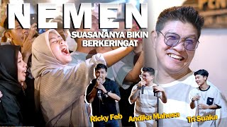 NEMEN  TRI SUAKA FT ANDIKA MAHESA amp RICKY FEB  LIVE NGAMEN [upl. by Ynittirb]