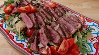 Recipe Italian sliced steak tagliata [upl. by Cam]