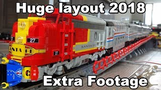 Lego train track setup 2018 Extra footage with Arduino automated bridge crossing [upl. by Pomcroy724]