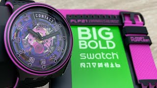 Swatch Big Bold Planets Touchdown SB01B126 Unboxing UnboxWatches [upl. by Olwena534]