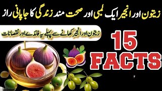 ANJEER Aur ZAITOON Ke Fayde  anjeer aur zaitoon khane ka tarika  figs and olives benefits [upl. by Lebasiairam]