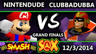 SX  clubbadubba Captain Falcon Vs Apex  Nintendude Mario SSB64 Grand Finals  Smash Bros 64 [upl. by Emina]