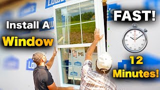 How To Install A Window In 12 Minutes  Beginners Guide [upl. by Assinna]