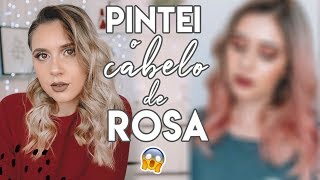 PINTEI o CABELO DE ROSA 😱  Joana Gentil [upl. by Durrell]