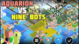 Aquarion Vs 9 Crazy Mode Bots  The Battle Of Polytopia Gameplay [upl. by Ecnahs133]