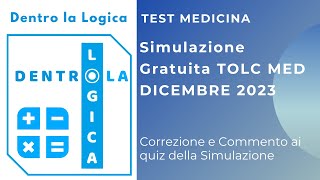 Simulazione TOLC MED [upl. by Nilad]