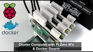 Cluster Computer with Raspberry Pi Zeros amp Docker Swarm Mode [upl. by Suirradal]