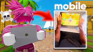 I Played MM2 on MOBILE for 24 HOURS [upl. by Enairb]