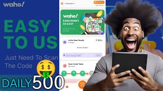 WaHoo app earning Kese Kare  wahoo app download kese kare  daily earning upto 500 🤑 [upl. by Namajneb]