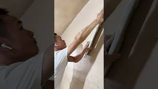 Painter Applying putty  Puttying for renovation putty 240928 [upl. by Ativla620]