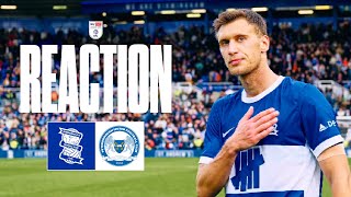 REACTION  Krystian Bielik ft Christoph Klarer  Birmingham City 32 Peterborough United [upl. by Akinet]