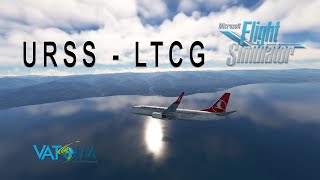 Sochi to Trabzon PMDG 737800 [upl. by Yelnats]