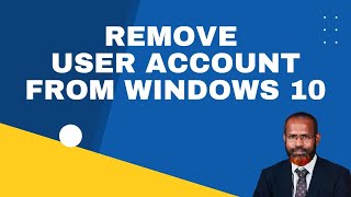 How To Delete or Remove A Administrator or Standard User Account from Windows 10 [upl. by Iorgo]