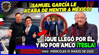 SE PASÓ DE LA RAYA SAMUEL GARCÍA DICE QUE FUE POR ÉL Y NO POR AMLO ¡LA LLEGADA DE TESLA [upl. by Eraste841]