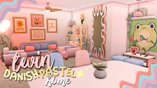 BLOXBURG Twin Danish Pastel House  NO GAMEPASS ♡ [upl. by Elodie]