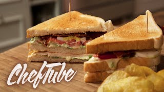 How to Make a New York Club Sandwich  Recipe in description [upl. by Issy]