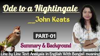 Ode to a Nightingale  OdetoaNightingale by JohnKeats  P1 Background amp Summary  poetry [upl. by Yelruc]