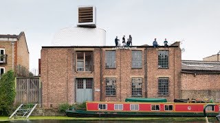 PUP Architects disguises inhabitable roof pavilion as warehouse air duct [upl. by Dalury]