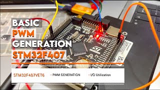 Basic PWM Generation on STM32 Board  STM32F407VET6  STM32 Cube IDE  Black Board [upl. by Lance822]