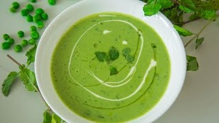 Creamed Green Peas Soup Recipe  Easy To Make Healthy Soup  By Teamwork Food [upl. by Midis]