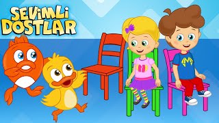 Sandalye kapmaca YENİ  Sevimli Dostlar Bebek Şarkıları  Kids songs nursery rhymes [upl. by Adlesirk]