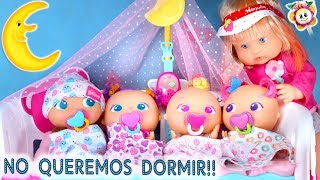 Los BEBES BELLIES quieren dormir TODOS JUNTOS para liarla Su nueva amiga Nenuco trae una SUPER CUNA [upl. by Norrv409]