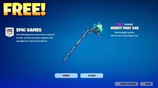 How to GET MINTY AXE PICKAXE for FREE in Fortnite 2024 [upl. by Ihculo813]