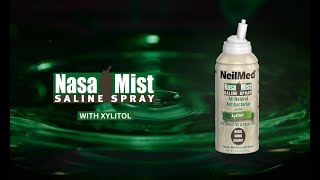 NeilMed NasaMist Saline Spray All Natural Antibacterial with Xylitol [upl. by Nylirrej623]