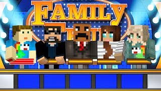 I WANT A COBBLE STONE PLAY BUTTON NEW Family Feud vs Crainer and Thea in Minecraft [upl. by Brandyn90]