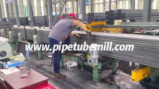 Square Steel Tube Fork Arm Packaging And Palletizing Tube Packaging Machine Supplier [upl. by Fran]