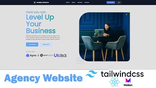 Tailwind CSS Agency Website with React Framer Motion TailGrids MambaUI and much more [upl. by Wharton888]