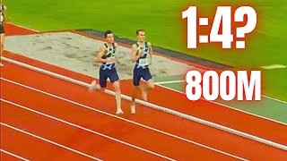 Jakob Ingebrigtsen SAVAGE 800M TIME TRIAL 25 Sec 200m [upl. by Kono]