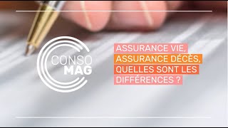 Assurancevie assurance décès  quelles sont les différences [upl. by Ky]