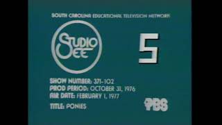 SCETV Countdown  South Carolina ETV  “Studio See” Funding  Public Broadcasting Service 1977 [upl. by Elane]