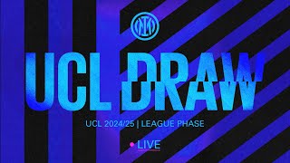 LIVE 202425 CHAMPIONS LEAGUE DRAW ⚫🔵 [upl. by Nanyk]