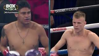 Resumen  Vaquero Navarrete vs Liam Wilson BoxAzteca 🥊 [upl. by Ahseya]