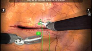 Suturing a Horziontal Incision with Mimics dVTrainer® Robotic Surgery Skills Simulator [upl. by Laehcim]