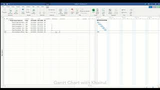 Gantt Chart with Khairul [upl. by Nikolai596]