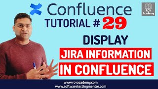 Confluence Tutorial 29  Display Jira Information in Confluence [upl. by Fleta599]