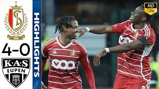 Standard de Liège vs KAS Eupen 40 Highlights  Standard  Eupen  Jupiler Pro League 2024 D1A [upl. by Anividul356]