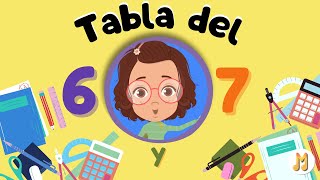 Canción de las tablas del 6 y 7 ¡Diviértete mientras aprendes matemáticas [upl. by Chandal]