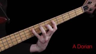 Learn Bass  Using the Aeolian Mode [upl. by Irallih]