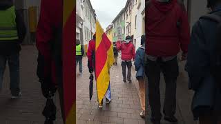 Friedensdemo mit Trommeln Wiesloch 07122024 [upl. by Epoillac946]