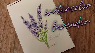 How to paint easy loose Lavender in Watercolor ArtandcraftbyShakira [upl. by Sanjay]