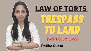 Trespass To Land Law of Torts [upl. by Llertnahs]