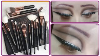 silver smokey eye makeup tutorialbrown and silver smokey eyeparty makeup [upl. by Nosyla706]