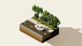 urban design road axonometric view diagram animation rendered in Lumion 11 [upl. by Teria]