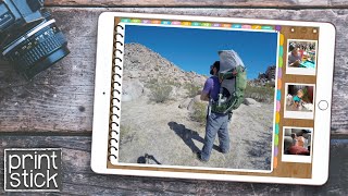 How to use PHOTOS in your DIGITAL PLANNER  GoodNotes Tutorial  Print Stick [upl. by Acirret294]